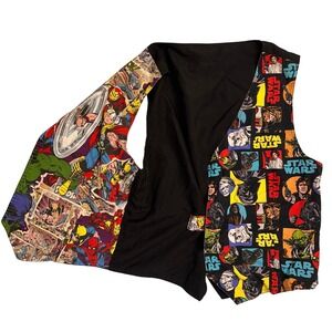 Marvel Star Wars Vest Reversible Comic Book Superhero Pop Culture Womens Medium